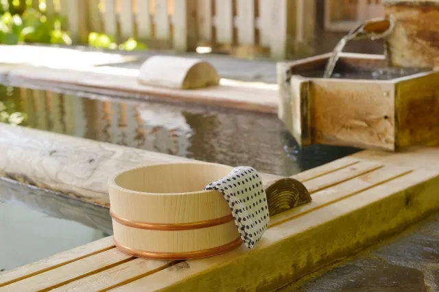 Onsen tradicional en Japón