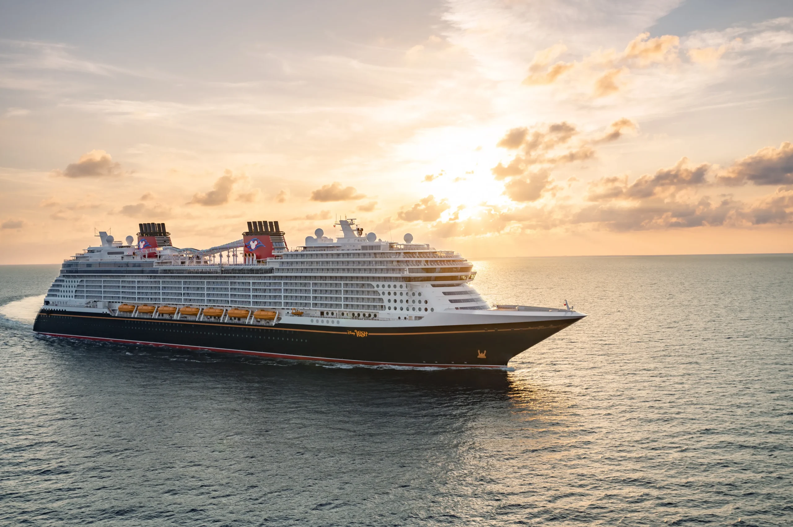 Atardecer desde el Disney Wish