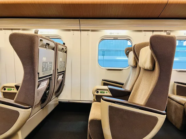 Asientos de Shinkansen