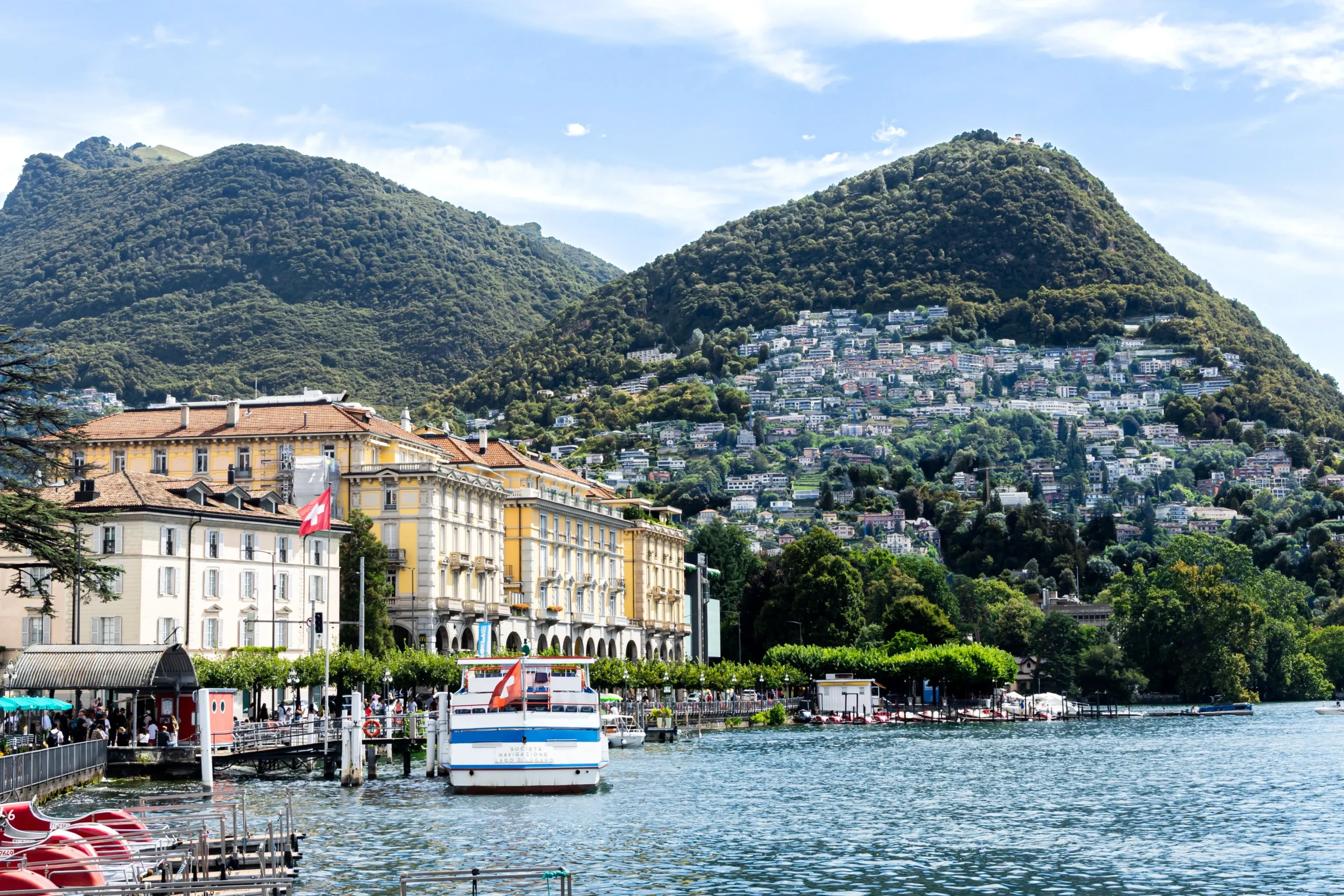 Lago Lugano Alpes Suizos